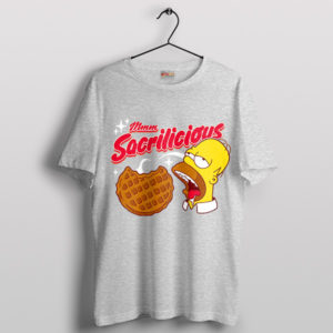 Meme Homer Donuts Sacrilicious Sport Grey T-Shirt
