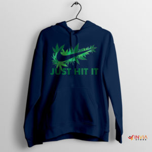 Meme Nike Cannabis Leaf Navy Hoodie