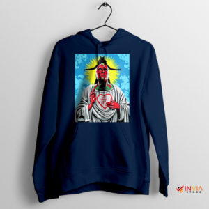 Meme To Grow Old in V Wandavision Navy Hoodie