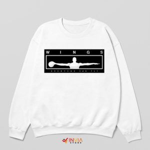 Michael Jordan Wing Span NBA White Sweatshirt