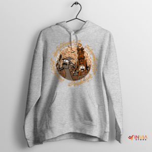 Middle Earth Rick Morty Portal Sport Grey Hoodie