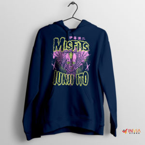 Misfits Japanese Junji Ito Manga Navy Hoodie