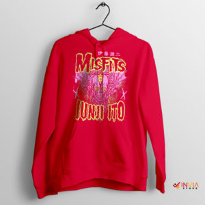 Misfits Japanese Junji Ito Manga Red Hoodie