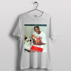 Moment Michael Jordan Smoke Cigars Sport Grey T-Shirt