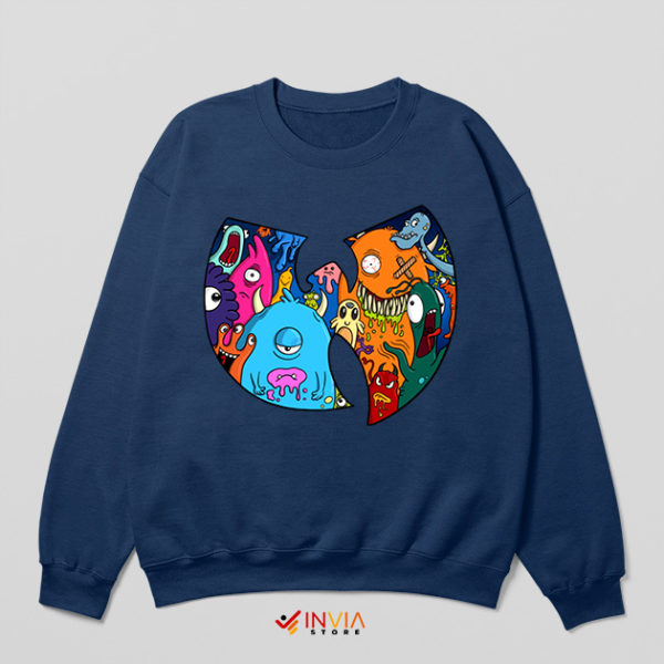 Monster Inc Laugh Floor Wu-Tang Clan Navy Sweatshirt