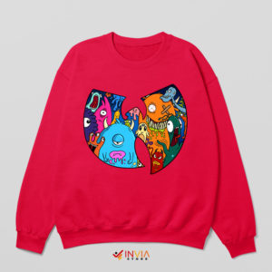 Monster Inc Laugh Floor Wu-Tang Clan Red Sweatshirt