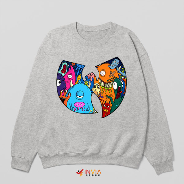 Monster Inc Laugh Floor Wu-Tang Clan Sport Grey Sweatshirt