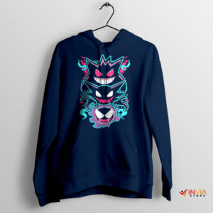 Monster King boo in Mario Movie Navy Hoodie