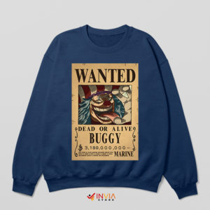 Most Wanted Clown Pirate Buggy Navy Sweatshirt