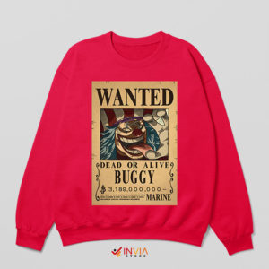 Most Wanted Clown Pirate Buggy Red Sweatshirt