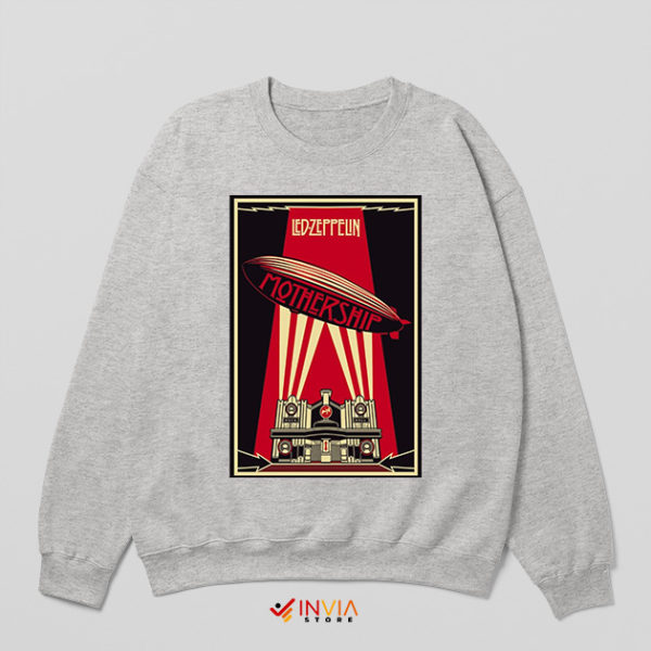 Mothership in Galaxy Led Zeppelin Sport Grey Sweatshirt