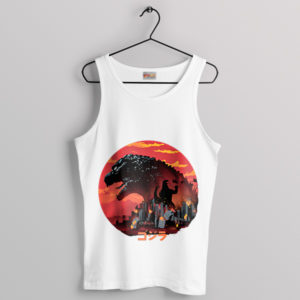 Mothra Godzilla Japanese Art White Tank Top