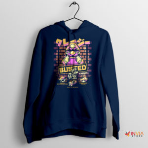 Mugshot Super Mario World Universal Navy Hoodie