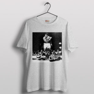 Muhammad Ali Knocks Out Sonny Liston Sport Grey T-Shirt