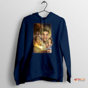 Mummy Movie 1999 Vintage Poster Navy Hoodie
