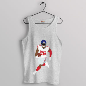 Muscles Saquon Barkley NY Giants Sport Grey Tank Top