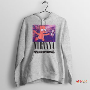 Music Nostalgia Parody Art Bart Nevermind Sport Grey Hoodie