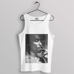 Musical Tupac Shakur Smoke Poster Tank Top