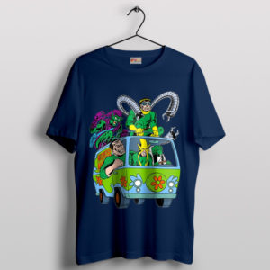 Mystery Van Spider Man Villains Navy T-Shirt