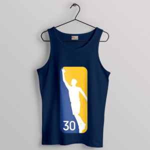 NBA Finals Stephen Curry 30 Logo Navy Tank Top