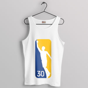 NBA Finals Stephen Curry 30 Logo White Tank Top