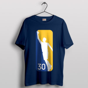 NBA Logo Stephen Curry Position Navy T-Shirt