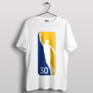 NBA Logo Stephen Curry Position White T-Shirt