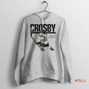 NFL Sidney Crosby Penguins Signature Sport Grey Hoodie