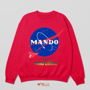 Nasa Logo Evolution Din Djarin Mando Red Sweatshirt