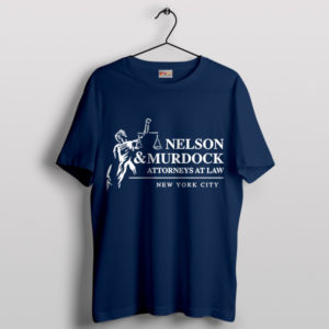 Nelson Murdock Law Office Spider-man Navy T-Shirt