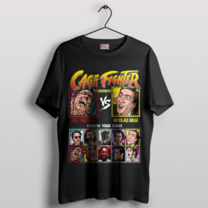 Nicolas Cage Meme Street Fighter 6 Characters Black T-Shirt