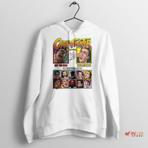 Nicolas Cage Street Fighter 30th Anniversary White Hoodie