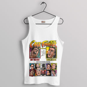 Nicolas Cage Street Fighter 6 Character Creation White Tank Top