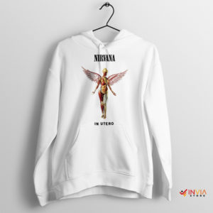 Nirvana In Utero Cover Art Merch White Hoodie