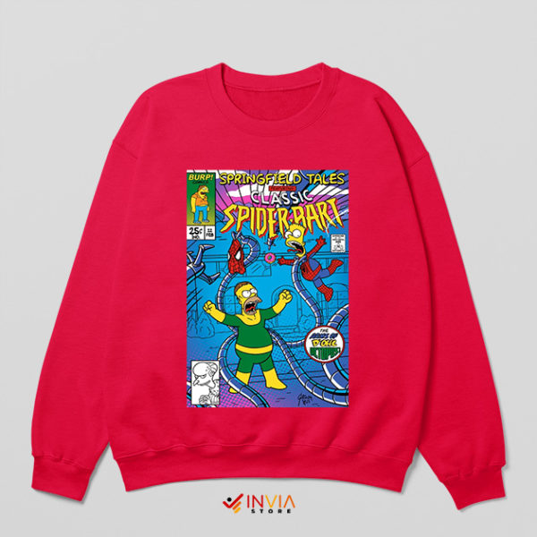 No Way Home Bart Springfield Red Sweatshirt