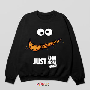 Om Nom Stories Nike Just Do It Black Sweatshirt