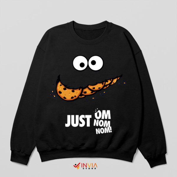 Om Nom Stories Nike Just Do It Black Sweatshirt