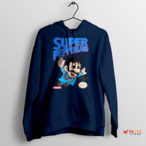 Pepperland Song Super Mario Run Navy Hoodie
