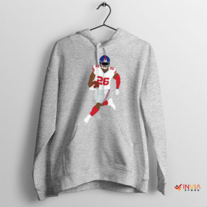 Physique Saquon Barkley NY Giants Sport Grey Hoodie