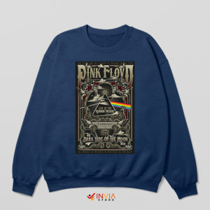 Pink Floyd Time Live Rainbow Theater Navy Sweatshirt