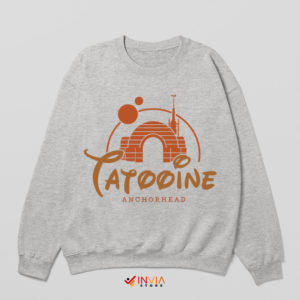Planet Tatooine Walt Disney Logo Sport Grey Sweatshirt