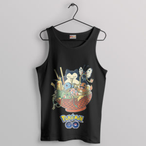 Pokémon GO Snorlax Japanese Ramen Black Tank Top