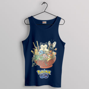 Pokémon GO Snorlax Japanese Ramen Navy Tank Top