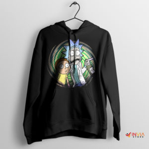 Portal Rick Morty Domestic Violence Black Hoodie