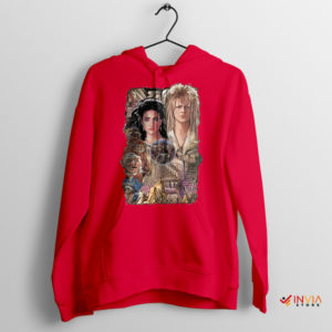 Poster Labyrinth Movie Art David Bowie Red Hoodie