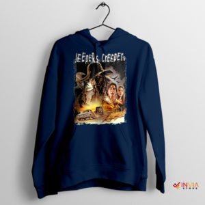 Poster Vintage Jeepers Creepers Halloween Navy Hoodie