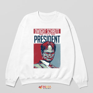 President Dwight Schrute Crime White Sweatshirt
