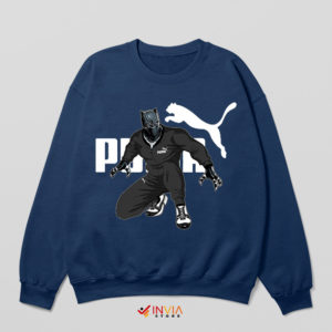 Puma Art Black Panther 2 Marvel Navy Sweatshirt