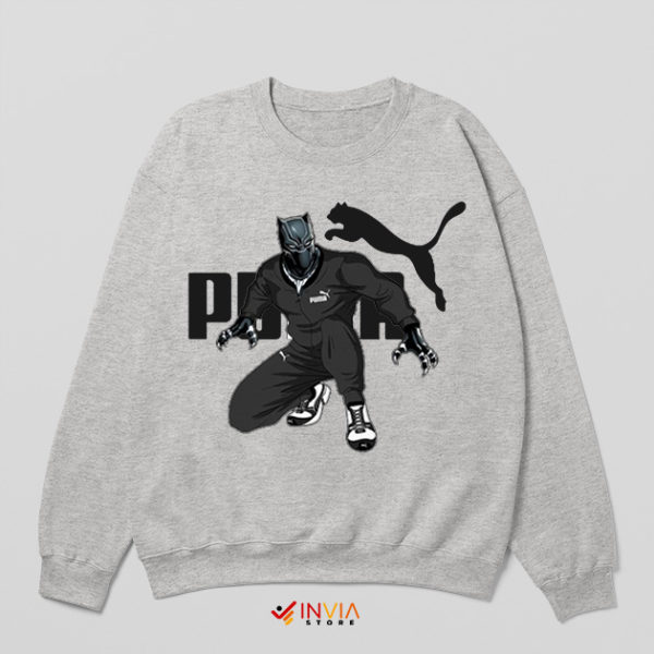 Puma Art Black Panther 2 Marvel Sport Grey Sweatshirt