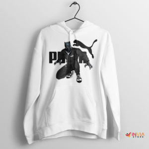 Puma Running Wakanda Forever Movie White Hoodie